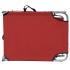 Tumbona plegable con toldo de aluminio