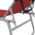 Tumbona plegable con toldo de aluminio