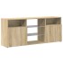 Armario TV con luces LED roble Sonoma 120x30x50