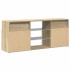 Armario TV con luces LED roble Sonoma 120x30x50