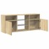 Armario TV con luces LED roble Sonoma 120x30x50