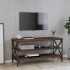 Mueble para TV madera contrachapada marrón roble 100x40x50