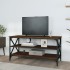 Mueble para TV madera contrachapada marrón roble 100x40x50