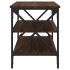 Mueble para TV madera contrachapada marrón roble 100x40x50