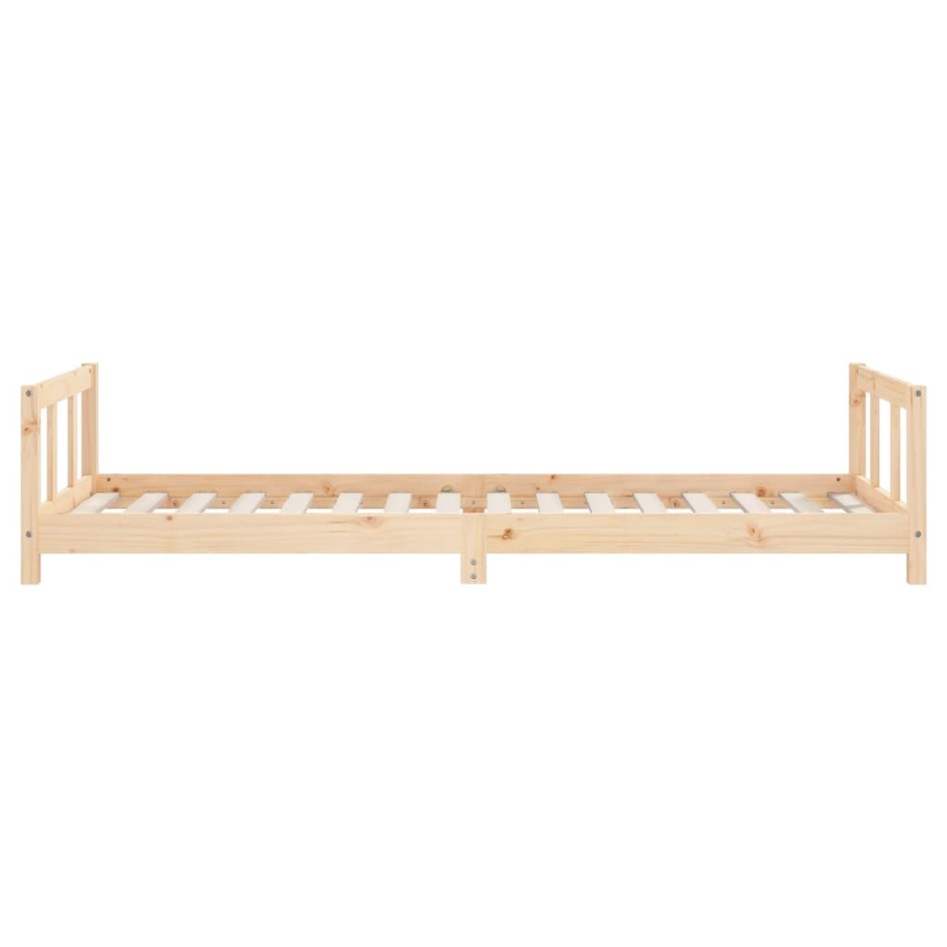 Estructura de cama para niños madera maciza de pino 90x200