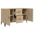 Aparador de madera de ingeniería roble Sonoma 100x36x60