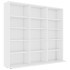 Armario para CDs madera contrachapada blanco 102x23x89,5