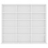Armario para CDs madera contrachapada blanco 102x23x89,5