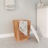 Taburete de baño madera maciza de nogal 40,5x40,5x56