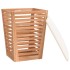 Taburete de baño madera maciza de nogal 40,5x40,5x56
