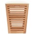 Taburete de baño madera maciza de nogal 40,5x40,5x56