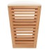 Taburete de baño madera maciza de nogal 40,5x40,5x56