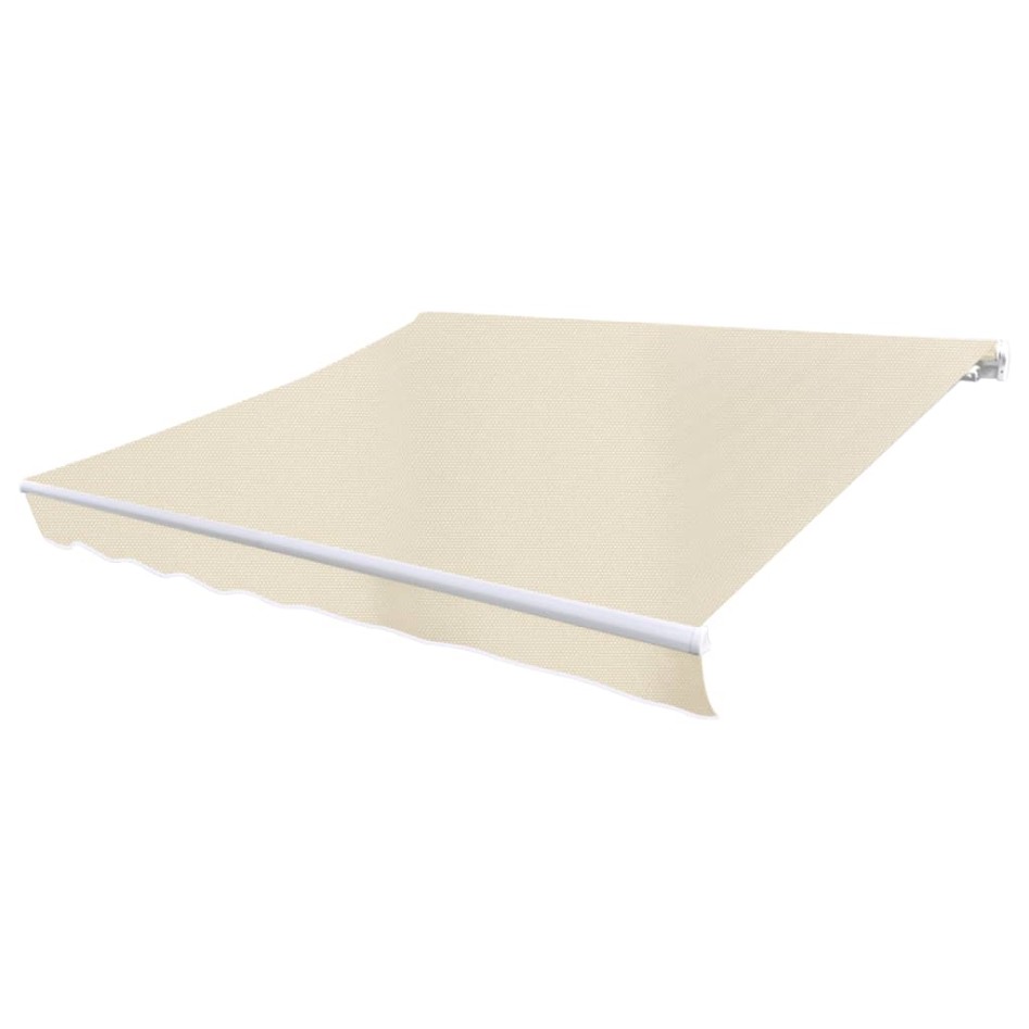 Toldo de lona blanco crema 6x3 m (sin
