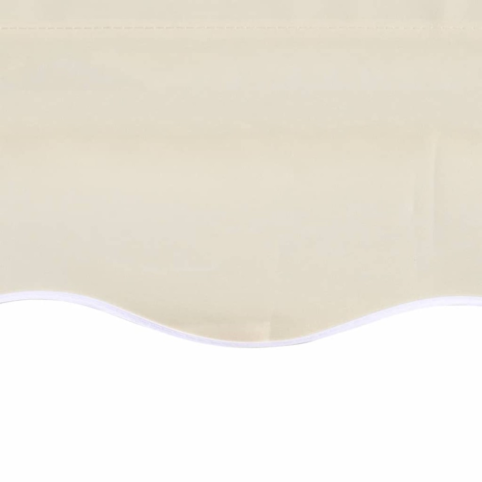 Toldo de lona blanco crema 6x3 m (sin
