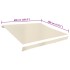 Toldo de lona blanco crema 6x3 m (sin
