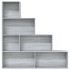 Estantería color gris Sonoma 155x24x160