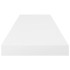 Estante flotante de pared 4 uds MDF blanco brillo
