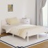 Estructura de cama sin colchón madera pino blanco 120x200