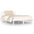 Estructura de cama sin colchón madera pino blanco 120x200