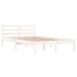 Estructura de cama sin colchón madera pino blanco 120x200
