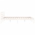 Estructura de cama sin colchón madera pino blanco 120x200