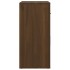 Aparador de madera contrachapada marrón roble 80x33x70