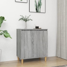 Aparador de madera contrachapada gris Sonoma 60x35x70