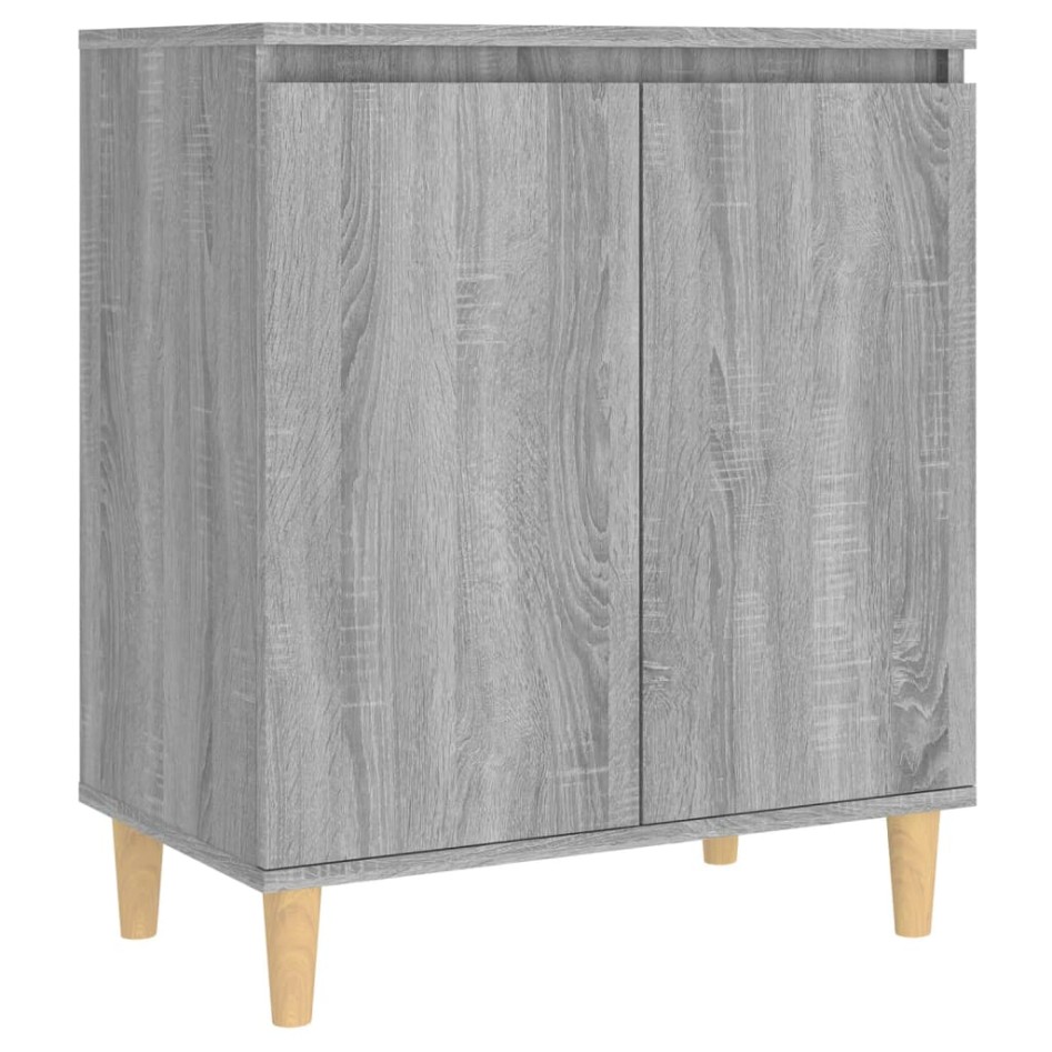 Aparador de madera contrachapada gris Sonoma 60x35x70