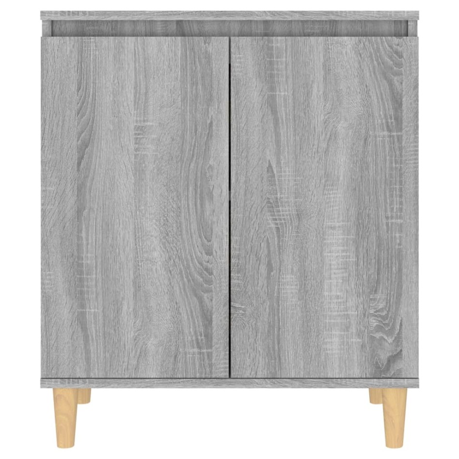 Aparador de madera contrachapada gris Sonoma 60x35x70