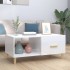 Mesa de centro madera contrachapada blanco brillo 89,5x50x40