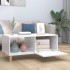 Mesa de centro madera contrachapada blanco brillo 89,5x50x40