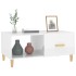 Mesa de centro madera contrachapada blanco brillo 89,5x50x40