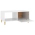 Mesa de centro madera contrachapada blanco brillo 89,5x50x40