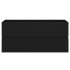 Armario para lavabo madera contrachapada negro100x38,5x45