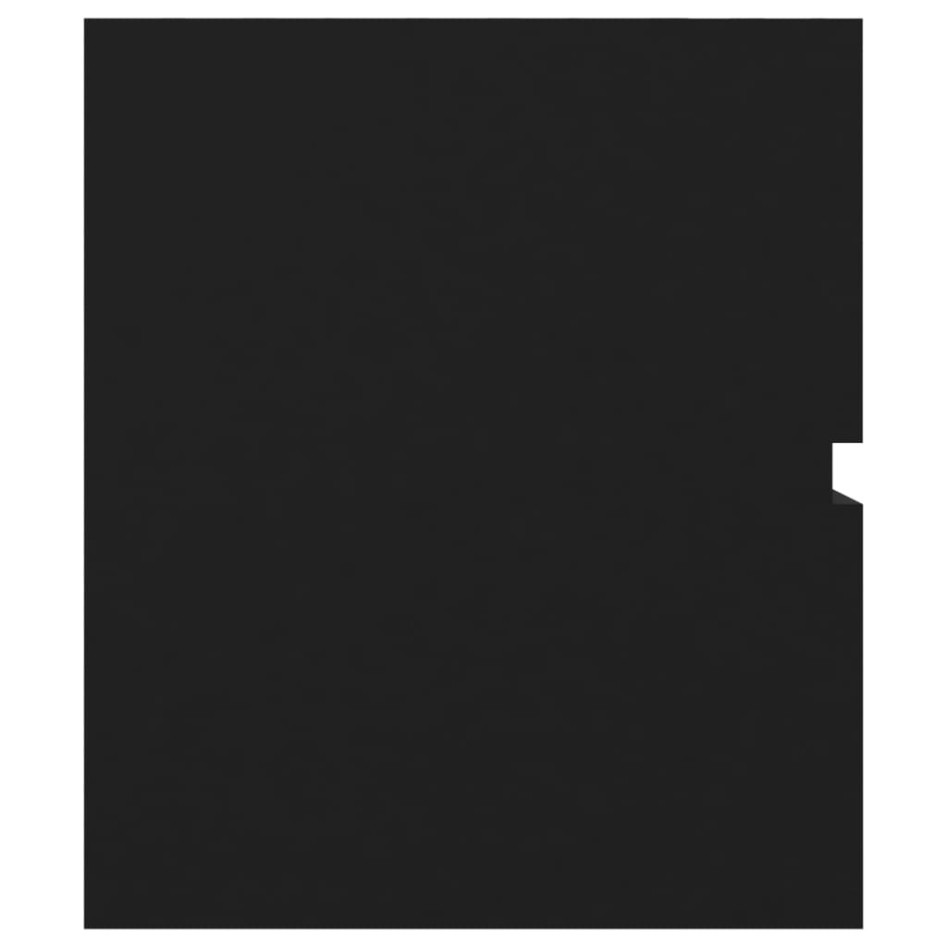 Armario para lavabo madera contrachapada negro100x38,5x45