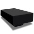 Mesa de centro rectangular negra con