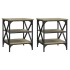 Mesas auxiliares 2 uds madera roble Sonoma 40x42x50