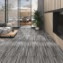 Lamas para suelo no autoadhesivas PVC gris a rayas 5,26 m² 2