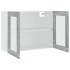 Armario vitrina colgante madera gris Sonoma 80x31x60