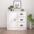 Aparador madera contrachapada blanco brillante 70x35,5x67,5