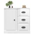 Aparador madera contrachapada blanco brillante 70x35,5x67,5