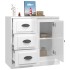 Aparador madera contrachapada blanco brillante 70x35,5x67,5