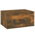 Mesitas de noche de pared 2 uds color roble ahumado 50x36x25