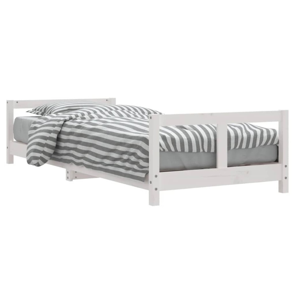 Estructura de cama para niños madera de pino blanco 80x200