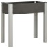 Mesa de cultivo para jardín WPC gris 75x40x75