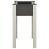 Mesa de cultivo para jardín WPC gris 75x40x75