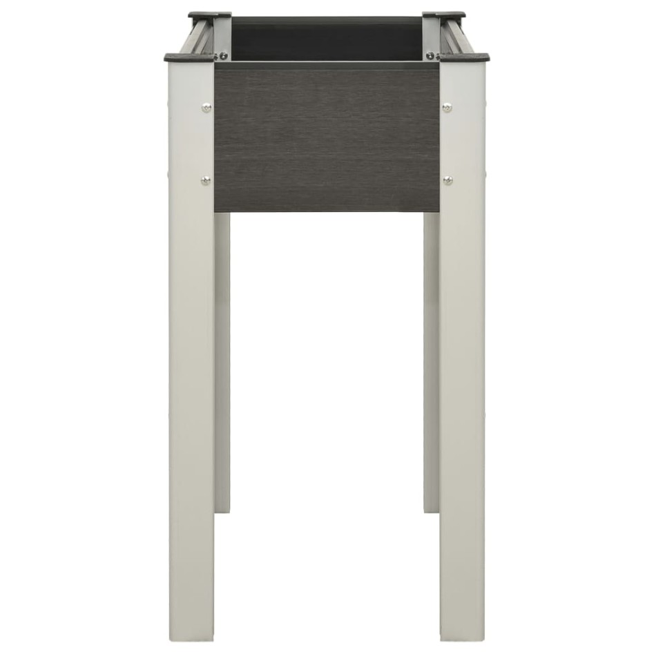 Mesa de cultivo para jardín WPC gris 75x40x75