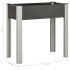 Mesa de cultivo para jardín WPC gris 75x40x75