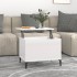 Mesa de centro madera contrachapada blanco brillo 60x44,5x45