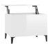 Mesa de centro madera contrachapada blanco brillo 60x44,5x45
